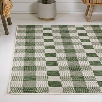 Darcy Traditional Geometric Bold Gingham Area Rug
